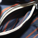 LOEWE Shoulder Bag Leather Navy Gold Auth 144366-21