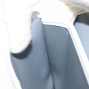 Christian Dior Chain Shoulder Bag Leather White Gold Auth 144367-20