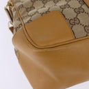 GUCCI GG Canvas Sherry Line Shoulder Bag Beige Gold 000 0849 2684 Auth 144368-9