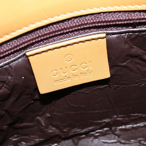 GUCCI GG Canvas Sherry Line Shoulder Bag Beige Gold 000 0849 2684 Auth 144368