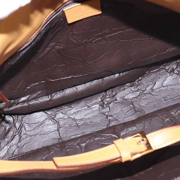 GUCCI GG Canvas Sherry Line Shoulder Bag Beige Gold 000 0849 2684 Auth 144368