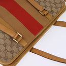 GUCCI GG Canvas Sherry Line Shoulder Bag Beige Gold 000 0849 2684 Auth 144368-6