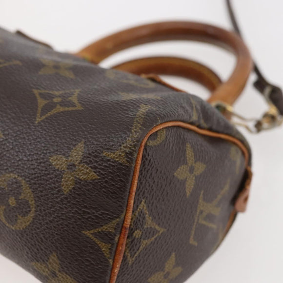 LOUIS VUITTON Monogram Mini Speedy Hand Bag M41534 LV Auth 144370