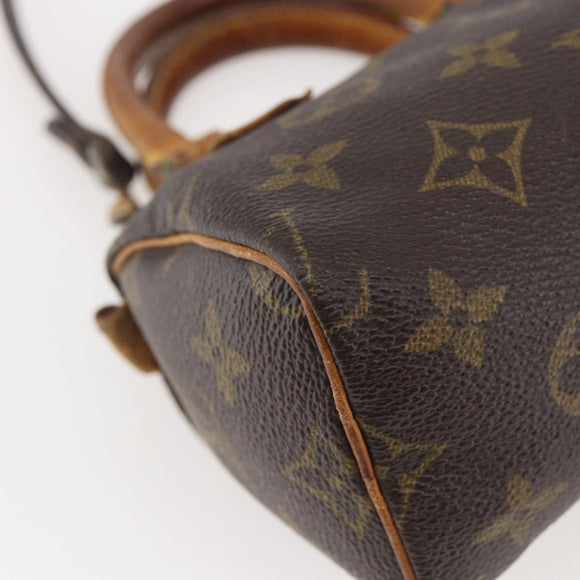 LOUIS VUITTON Monogram Mini Speedy Hand Bag M41534 LV Auth 144370