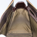 FENDI Zucca Canvas Hand Bag Black Brown Auth 144377-20