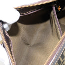 FENDI Zucca Canvas Hand Bag Black Brown Auth 144377-21