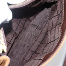 CELINE C Macadam Canvas Hand Bag Brown Gold Auth 144381-11