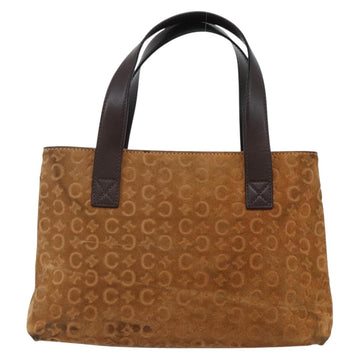 CELINE C Macadam Canvas Hand Bag Brown Gold Auth 144381 - 0
