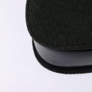 GUCCI Hand Bag Felt 2way Khaki Silver Auth 144382-17