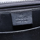 GUCCI Hand Bag Felt 2way Khaki Silver Auth 144382-19