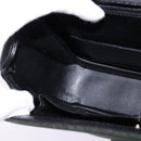 GUCCI Hand Bag Felt 2way Khaki Silver Auth 144382-21