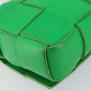 BOTTEGA VENETA Cassette Shoulder Bag Leather Green Auth 144383-16