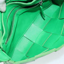 BOTTEGA VENETA Cassette Shoulder Bag Leather Green Auth 144383-11