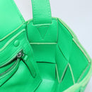 BOTTEGA VENETA Cassette Shoulder Bag Leather Green Auth 144383-17