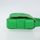BOTTEGA VENETA Cassette Shoulder Bag Leather Green Auth 144383-3