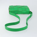 BOTTEGA VENETA Cassette Shoulder Bag Leather Green Auth 144383-7