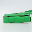 BOTTEGA VENETA Cassette Shoulder Bag Leather Green Auth 144383-5