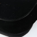 Salvatore Ferragamo Gancini Shoulder Bag Velor Black Gold Auth 144388-15