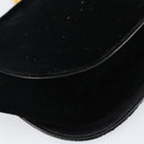 Salvatore Ferragamo Gancini Shoulder Bag Velor Black Gold Auth 144388-16