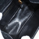 Salvatore Ferragamo Gancini Shoulder Bag Velor Black Gold Auth 144388-11