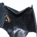 Salvatore Ferragamo Gancini Shoulder Bag Velor Black Gold Auth 144388-17