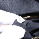 PRADA Basket bag Hand Bag Raffia 2way Black Gold Auth 144390-11