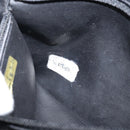 CHANEL COCO Mark Vanity Cosmetic Pouch Patent leather Black Gold CC Auth 144394-11