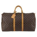 LOUIS VUITTON Monogram Keepall 55 Boston Bag M41424 LV Auth 144402-2