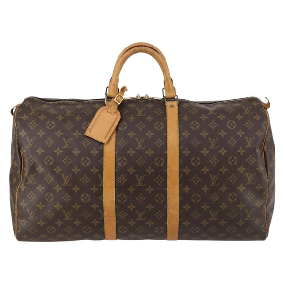 LOUIS VUITTON Monogram Keepall 55 Boston Bag M41424 LV Auth 144402