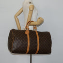 LOUIS VUITTON Monogram Keepall 55 Boston Bag M41424 LV Auth 144402-22