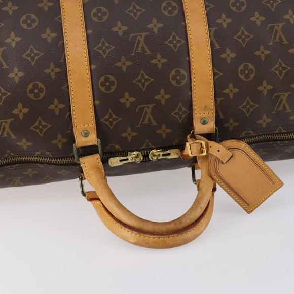 LOUIS VUITTON Monogram Keepall 55 Boston Bag M41424 LV Auth 144402