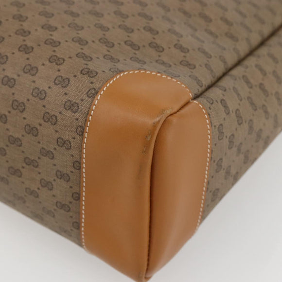 GUCCI Micro GG Supreme Tote Bag PVC Beige Gold 002 123 0135 Auth 144408