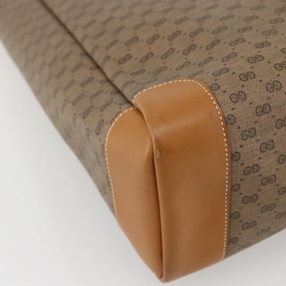 GUCCI Micro GG Supreme Tote Bag PVC Beige Gold 002 123 0135 Auth 144408
