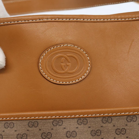 GUCCI Micro GG Supreme Tote Bag PVC Beige Gold 002 123 0135 Auth 144408