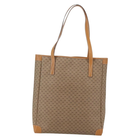 GUCCI Micro GG Supreme Tote Bag PVC Beige Gold 002 123 0135 Auth 144408