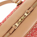 LOEWE Amazonas 23 Hand Bag Canvas Leather Beige Gold Auth 144410M-18
