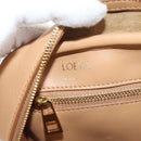 LOEWE Amazonas 23 Hand Bag Canvas Leather Beige Gold Auth 144410M-12