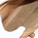 LOEWE Amazonas 23 Hand Bag Canvas Leather Beige Gold Auth 144410M-11