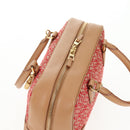 LOEWE Amazonas 23 Hand Bag Canvas Leather Beige Gold Auth 144410M-7