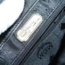 MCM Studs Backpack Leather Black Gold Auth 144411-21