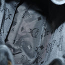 MCM Studs Backpack Leather Black Gold Auth 144411-11