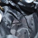 MCM Studs Backpack Leather Black Gold Auth 144411-22