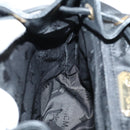 MCM Studs Backpack Leather Black Gold Auth 144411-23