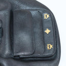 MCM Studs Backpack Leather Black Gold Auth 144411-24