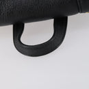 MCM Studs Backpack Leather Black Gold Auth 144411-7