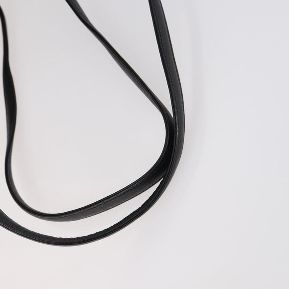 MCM Studs Backpack Leather Black Gold Auth 144411