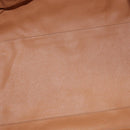CELINE Macadam Canvas Boston Bag PVC Leather Brown Gold Auth 144413-11