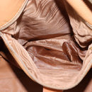 CELINE Macadam Canvas Boston Bag PVC Leather Brown Gold Auth 144413-21