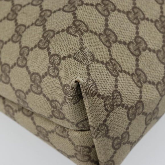 GUCCI GG Supreme PVC Tote Bag Beige Gold 002 39 6130 Auth 144414