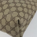 GUCCI GG Supreme PVC Tote Bag Beige Gold 002 39 6130 Auth 144414-12